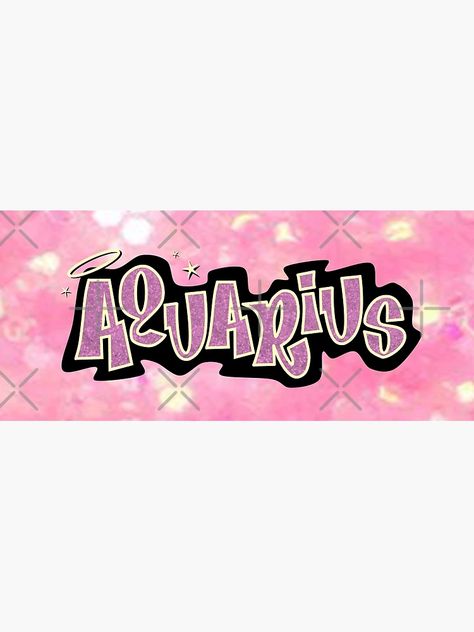 "aquarius bratz style - iconic pink glitter font logo cute y2k aesthetic" Photographic Print for Sale by sweetnsourbunny | Redbubble Aquarius Bratz, Cute Y2k Aesthetic, Aquarius Aesthetic, Font Logo, Y2k Aesthetic, Pink Glitter, Photographic Print, Throw Blanket, Print Design