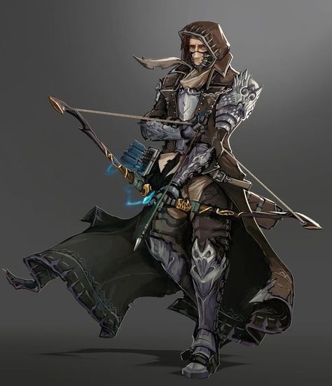 Dnd Archer Male, Arcane Archer Dnd, Fantasy Archer Male, Magic Bow And Arrow, Archer Armor, Fantasy Art Male, Arcane Archer, Magic Bow, Archer Characters