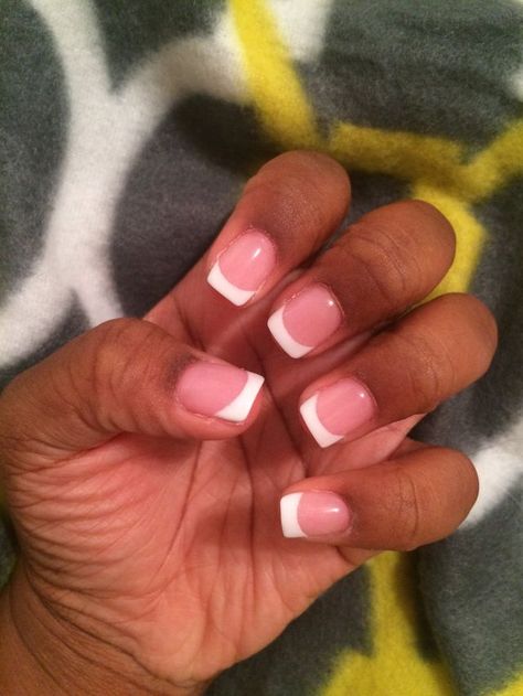 Super Short French Tip Nails, Short French Manicure, Shellac French Manicure, Short French Nails, Old Money Nails, French Tip Gel Nails, Short French Tip Nails, Money Nails, French Tip Manicure