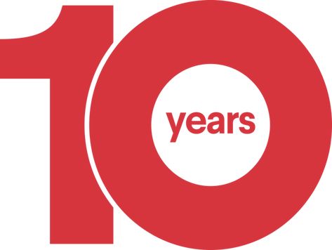 10 years: A decade of design connections - 99designs Blog 10 Year Anniversary Logo Design, 10 Anniversary Logo, 10 Logo Design, Top 10 Logo, 10 Typography, Think Poster, 10 Years Anniversary, Awesome Fonts, Number Graphic