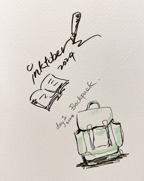 Inktober Day 1: Backpack Time of the year for sleepless nights again! This month gonna focus on drawing things (with reference of course) Figured that no matter how well the character looks, the things and props always looked a dimension different. #inktober2024 #inktoberchallenge #inktober2024backpack #inkdrawing #inkartist #doodleart Backpack Drawing, Drawing Things, Sleepless Nights, No Matter How, Time Of The Year, Ink Drawing, Of Course, Doodle Art, The Things