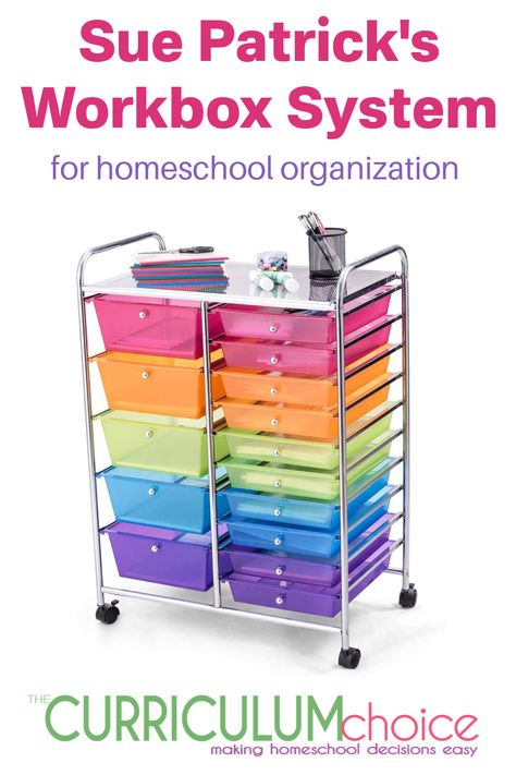 Sue Patrick's Workbox System© for Homeschool Organization - The Curriculum Choice Workbox System, Logic Math, Benefits Of Homeschooling, Ideas For Organizing, Work Boxes, Home Economics, Homeschool Organization, Organization Kids, Student Studying