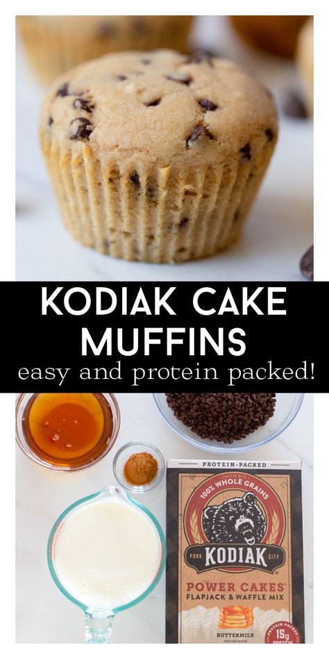 Kodiak Chocolate Chip Pancake Mix Recipes, Easy Kodiak Muffins, High Protein Muffins For Kids, Kodiak Pancake Mix Recipes, Kodiak Cakes Muffins, Kodiak Muffins, Wegovy Diet, Kodiak Recipes, Waffle Mix Recipes