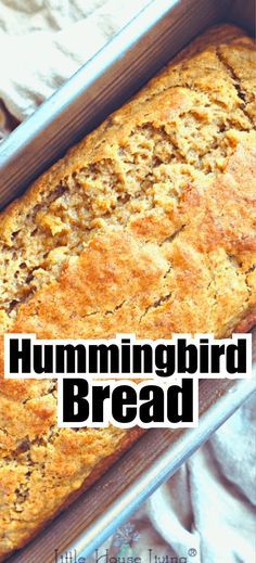 This amazing Hummingbird bread recipe is one that you will want to make over and over again! Hummingbird Banana Bread Recipe, Hummingbird Banana Pineapple Bread, Hummingbird Bread Recipe, Hummingbird Food Recipe, Hummingbird Bread, Pineapple Banana Bread Recipe, Homemade Cake Mixes, Recipes For Camping, Pineapple Bread