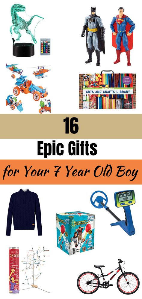 Find the best list of toys and gifts for children who are 7. You can gift them for Christmas or Birthdays. These are fun, engaging and will help them learn new skills. It includes top toys, gifts that are not toys, and gift ideas for 7 year old boys who have everything. Gift for Kids| 7 Year Old Gifts| Gifts for Little Boys| Gifts for Kids who have everything| Gifts for students from teachers| Gift for kids that aren’t toys | Gifts for Little Boys| Gift Ideas| Christmas Gifts For 7 Year Boy, Gift Ideas For 5 Year Boy, Gift Ideas For 7 Year Boy, Gifts For 7 Year Boy, Boys Gift Ideas, Gifts For Students, Old King, Learn New Skills, Boys Gift