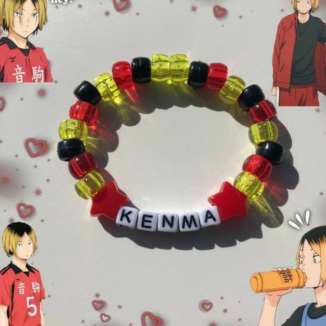 Yamaguchi Tsukishima, Kageyama Oikawa, Art Sanrio, Haikyuu Kenma, Anime Diys, Pulseras Kandi, Diy Kandi Bracelets, Pony Bead Bracelets, Tobio Kageyama