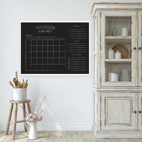 Fast Shipping! This calendar is huge and will look great in your living room! Personalize with your name and frame color. Order yours today. Framed Calendar, Chalkboard Calendar, Dry Erase Board Calendar, Planner Board, White Boards, Brown Note, Family Command Center, Dry Erase Calendar, Family Calendar