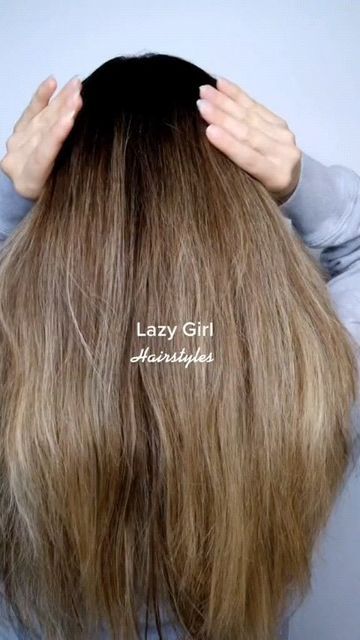 Easy Morning Hairstyles, Hair Styles Girl, Waitress Hairstyles, Casual Updos For Long Hair, Lazy Girl Hairstyles, Easy Work Hairstyles, Nurse Hairstyles, Lazy Hairstyles, Single Braids