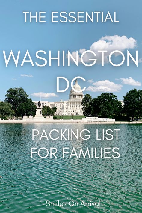 Plan your family trip to Washington DC with ease! Discover the ultimate Washington DC packing list for a memorable and stress-free vacation. #washingtondcpackinglist #washingtondcpackingtips #packingforwashingtondc #washingtondctraveltips Dc Packing List Spring, Packing List For Washington Dc, Washington Dc Packing List Spring, Outfits For Dc Trip Washington Dc Spring, Spring Dc Outfits, Washington Dc March Outfits, Dc Trip Outfit, Dc Packing List, Washington Dc Packing List