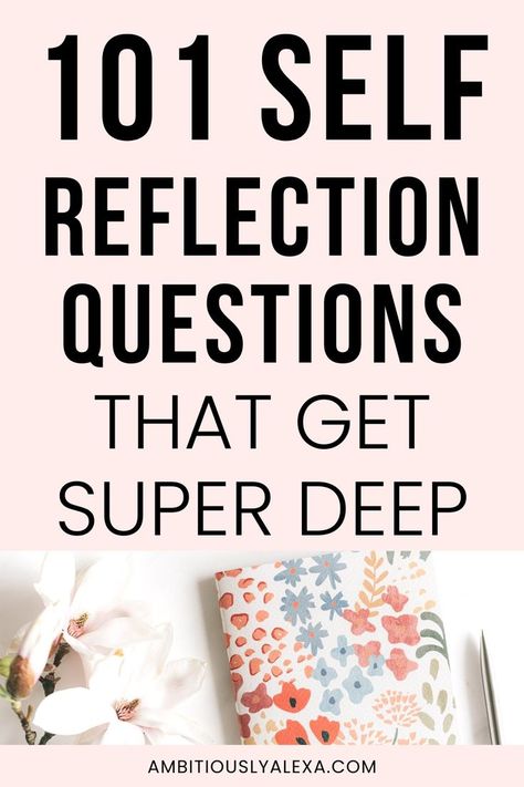 self reflection journal prompts Self Reflection Journal Prompts, Self Reflection Questions, Reflection Journal Prompts, Self Reflection Journal, Self Discovery Quotes, Self Reflection Quotes, Journal Prompts For Adults, Growth Mindset Classroom, Everything I Am