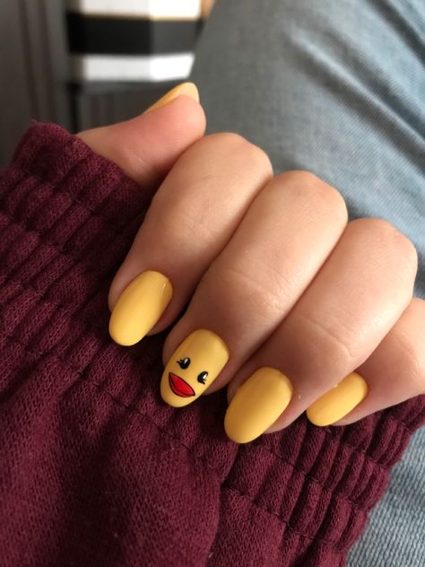 Childish Nail Designs, Yellow Duck Nails, Rubber Duck Nails, Duck Nail Art, Steampunk Nails, Acrylic Nails Yellow, Tropical Vacation Nails, Acrylic Nail Designs Coffin, Flare Nails