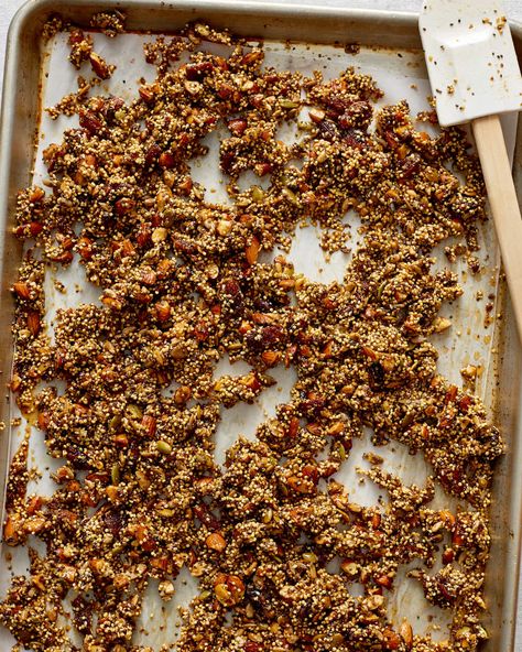 Post Image Soft Chewy Granola Recipe, Soft Granola Recipe, Chewy Granola Recipe, Granola Ideas, Soft Granola, Homemade Breakfast Recipes, Healthier Baking, Granola Recipe Healthy, Healthy Granola Bars