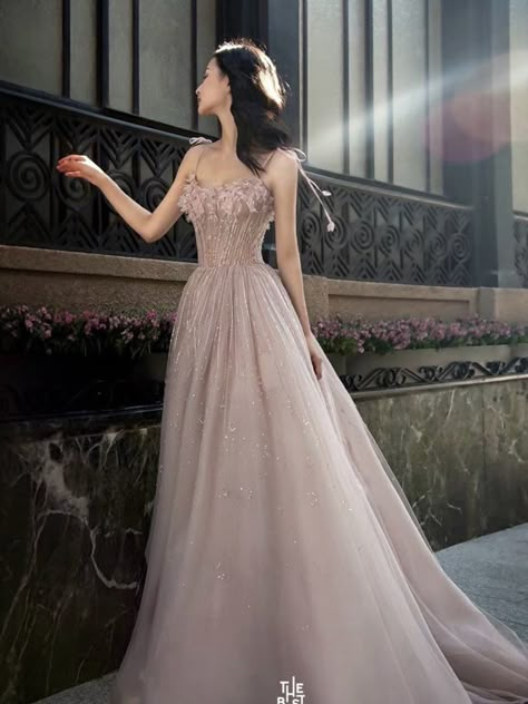 Pink Gown Aesthetic, Filipino Debut Dress, Asian Prom Dress, Fairy Prom Dress, Pink Luxury, Gowns Dresses Elegant, 파티 드레스, Dresses Cute, Prom Dress Inspiration