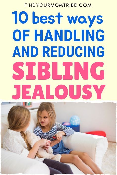 Sibling jealousy is something that all siblings will go through at some point. Luckily, it can be solved in many ways listed here. Sibling Jealousy, Dealing With Jealousy, Parenting Issues, Feeling Unwanted, Raising Teenagers, Sibling Relationships, New Sibling, Bonding Activities, Older Siblings