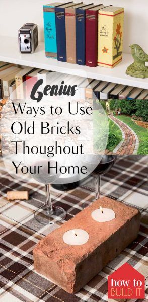 Genius Ways to Use Old Bricks Thoughout Your Home| How to Decorate With Old Bricks, Decorating With Old Bricks, DIY Home, Repurpose Projects, Easy Recycling Projects, How to Repurpose Old Bricks, Popular Pin Repurpose Bricks, Old Bricks Ideas Diy, Brick House Exterior Makeover, Repurpose Projects, Brick Ideas, Brick Crafts, Recycling Projects, Brick Projects, Earth Craft