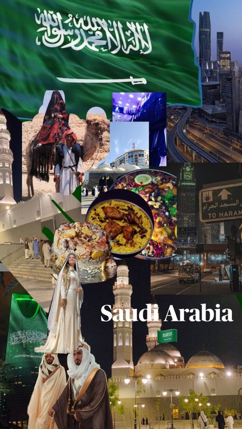 Travel Collage, Sketch Journal, Travel Sketches, Travel Aesthetic, Saudi Arabia, Collage, Travel