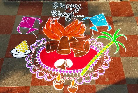 Bogi Kolam Design, Bogi Muggulu Designs, Bhogi Rangoli Designs Latest, Bhogi Rangoli Designs, Bhogi Muggulu, Sankranti Muggulu, Lohri Festival, Ganesh Rangoli, Pongal Rangoli