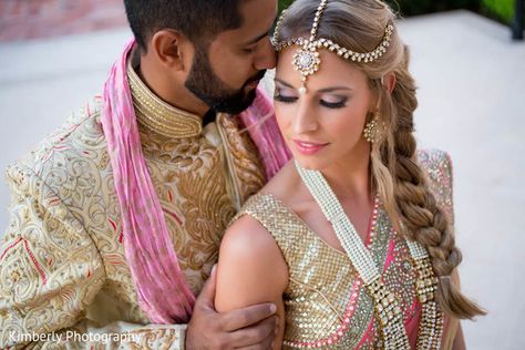 Sarasota, FL Indian Fusion Wedding by Kimberly Photography Checklist Wedding, Colors Wedding, Pre Wedding Party, South Indian Bride Hairstyle, Pictures Wedding, Wedding Indian, Indian Fusion Wedding, Wedding Hairstyles With Veil, Wedding Highlights