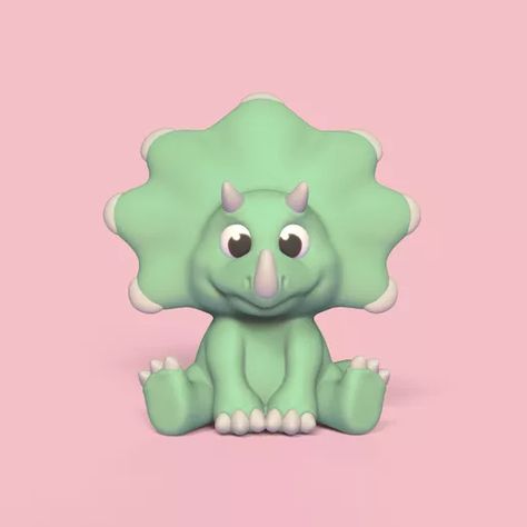 Download file Cute Triceratops • Design to 3D print ・ Cults Triceratops Character Design, Triceratops Cute, Cute Triceratops, Children Book, Not Allowed, Children's Book Illustration, Jurassic Park, Book Illustration, Download File