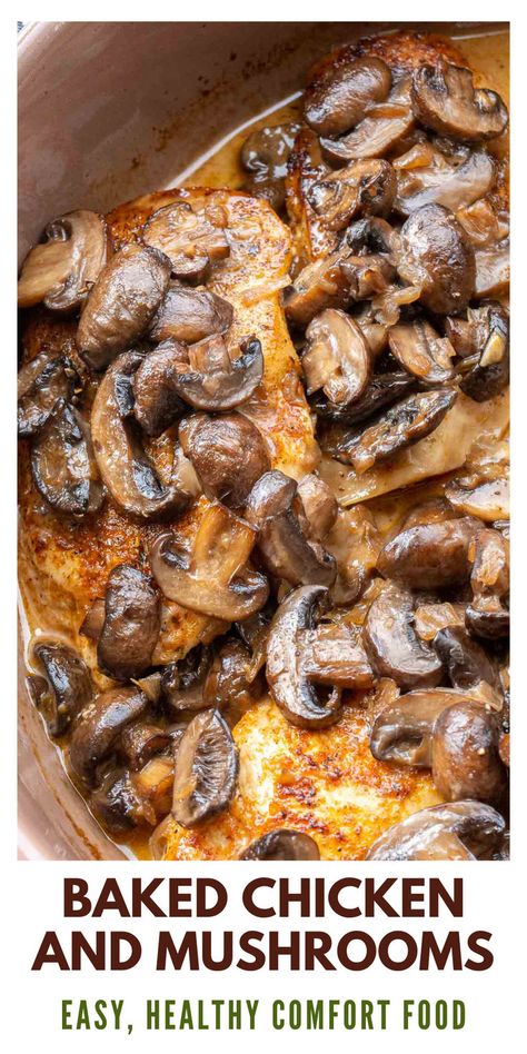 Boneless Skinless Chicken Thigh And Mushroom Recipes, Chicken Mushroom Dinner Recipes, Health Chicken Breast Recipes, Chicken Breast Recipes With Mushrooms, Chicken Breast And Mushroom Recipes, Chicken And Mushroom Recipes Healthy, Mushroom And Chicken Recipes, Chicken With Mushrooms Recipes, Chicken And Mushrooms Recipes