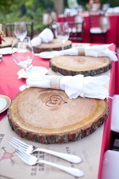 Ces and Judy's Catering - St. Louis Photo Courtesy of White-Klump Photography Fruit Display Wedding, Fruit Displays, Reception Food, Wedding Reception Food, Tree Slices, Wedding Place Settings, Wedding Catering, Place Setting, Wood Slices