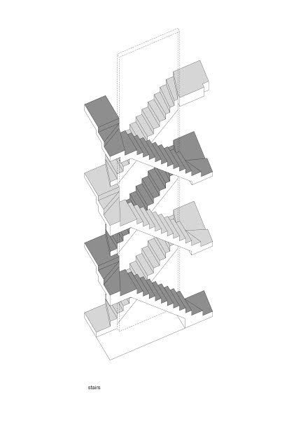 Stairs Architecture Drawing, Meyoco Stickers, Stairs Diagram, Architecture Axonometric, Architecture Stairs, Landscape Architecture Diagram, Landscape Architecture Graphics, Architecture Drawing Presentation, Architecture Drawing Sketchbooks