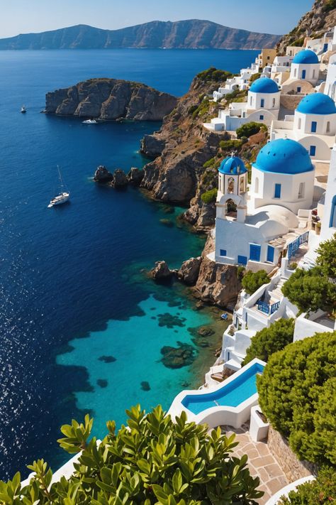 Island Paradise: Discovering the Timeless Beauty of the Greek Islands Sailing Greece Greek Islands, Greek Island Architecture, Sporades Islands Greece, Ios Island Greece, Greece Forest, Harbor City, Sailing Adventures, Heart Of Europe, White Building