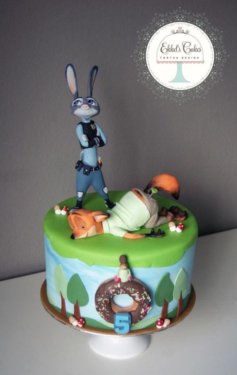 #Зверополис #Zoomanie #Zoomania #Kindertorte #Sugarart #Tortendesign #Disney #cake #zootopia: Zootopia Cake, Zootopia Birthday Party, Zootopia Birthday, Zootopia Party, Disney Cake, 3rd Birthday Cakes, Cartoon Cake, Traditional Cakes, Character Cakes