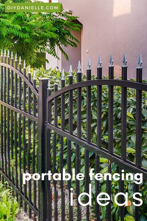 Portable Fence Ideas Dogs, Portable Fence Panels, Temporary Fencing For Renters, Temporary Fence Ideas For Renters, Temporary Fencing Ideas, Temporary Dog Fence Ideas Backyards, Temporary Garden Fence, Temporary Fence For Renters, Removable Fence Ideas