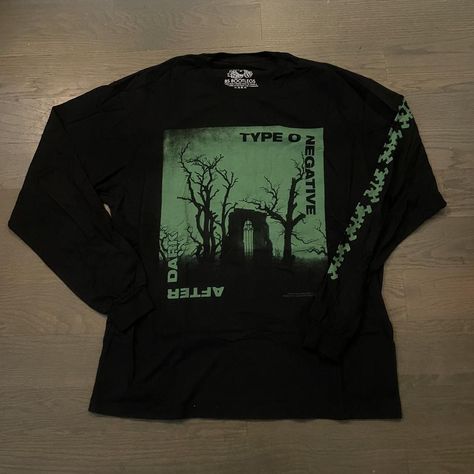 type o negative after dark long sleeve t... - Depop Type O Negative Shirt, Mcr Merch, You Get Me, My Ghost, Type O Negative, Different People, Band T Shirts, Dr Closet, After Dark