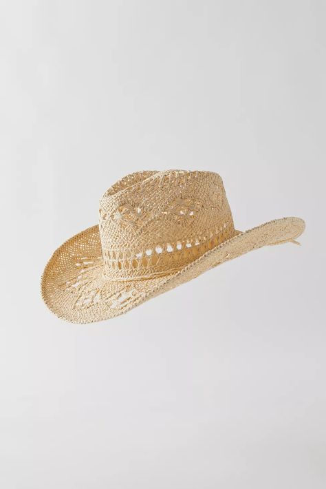 Straw Cowgirl Hat, Trending Hats, Straw Cowboy Hat, Dress Up Day, Style Muse, Shop Accessories, Concert Fits, Cowgirl Hats, Lace Ribbon