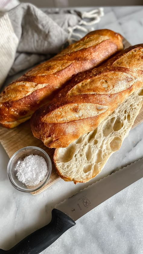 Sourdough Enzo, Baguette Aesthetic, Bakery Pictures, Bake Bar, Witch Pattern, Cozy Food, Paris Baguette, A Love Language, Zazie Beetz