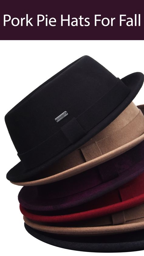 Pork Pie Hat Mens Outfit, Porkpie Hat Men, Types Of Mens Hats, Pork Pie Hats Men, Hats For Fall, Men Hats Styles, Mens Dress Hats, Kangol Hats, Dope Hats