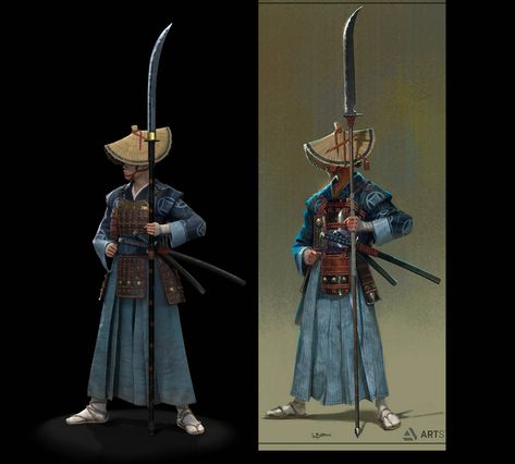 ArtStation - Onna-Bugeisha, Blake Kostroun Time Character Design, Samurai Concept, Medieval Japan, Baba Jaga, Samurai Ninja, Five Rings, Samurai Artwork, Feudal Japan, Japanese Warrior