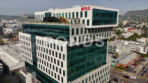 Netflix Company - Headquarter Buildings In Los Angeles - Los Angeles Drone Illustration Inspiration, Design Illustration, Stock Video, Illustration Design, Angeles, Angel, Building, Design, Los Angeles