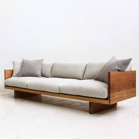 Furniture Design Wooden Sofa, 4 Seater Sofa Design, Minimalist Wooden Sofa, Minimalist Sofa Modern, Minimalistic Sofa, Modern Wooden Sofa, Modern Wood Sofa, Homemade Sofa, Sofa Wooden