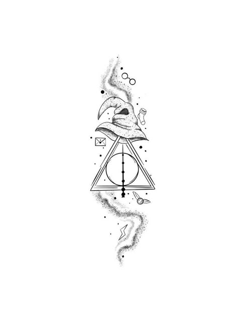 Potter Tattoo, Harry Potter Tattoo, Tattoo Ideas, Harry Potter, Tattoos, White, Black