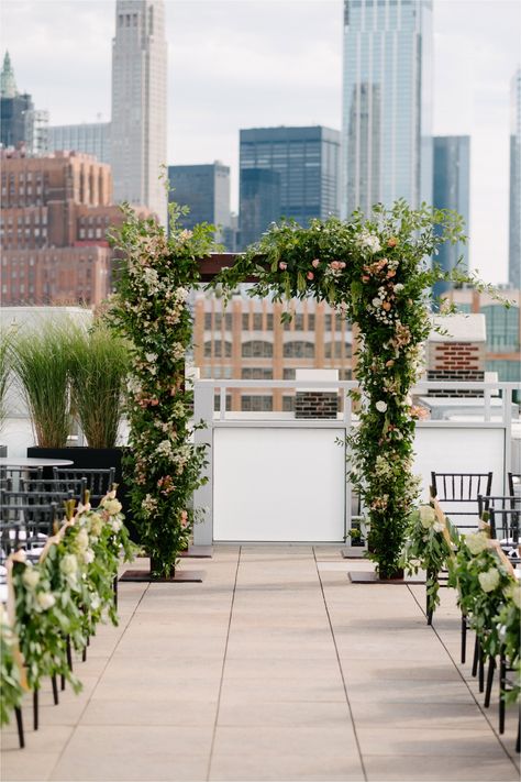 TriBeCa Rooftop Wedding : Brittany & Stephen : New York, NY — Brian Hatton Weddings - NYC Wedding Photographer Tribeca Rooftop, Rooftop Wedding Ceremony, Rooftop Wedding, Floral Arrangements Wedding, White Backdrop, Bridal Suite, Groom Attire, Nyc Wedding, Wedding Board