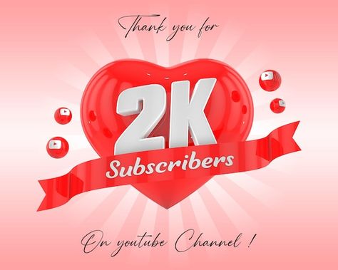 Thanks for 2k subscriber 3d rendering pr... | Premium Psd #Freepik #psd #2k #youtube-template #channel-art #3d-poster Youtube Poster, Thank You Poster, 2k Subscribers, Hip Hop Wallpaper, Youtube Thumbnail Template, Diwali Photos, Youtube Editing, Photoshop Backgrounds Backdrops, Youtube Banner Backgrounds