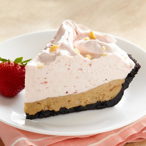 PB&J Banana Ice Cream Pie Pb And J, Ice Cream Pie Recipe, Jif Peanut Butter, Easter Meal, Ice Cream Pie, Frozen Snack, Cream Pie Recipes, Ice Cream Pies, Banana Ice Cream