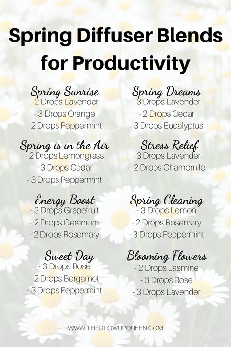 Flower Diffuser Blends, Spring Essential Oil Diffuser Blends, Oil Blends To Diffuse, Spring Essential Oil Blends, Edens Garden Essential Oils, Spring Diffuser Blends, Spring Energy, Energy Motivation, Self Care Lifestyle