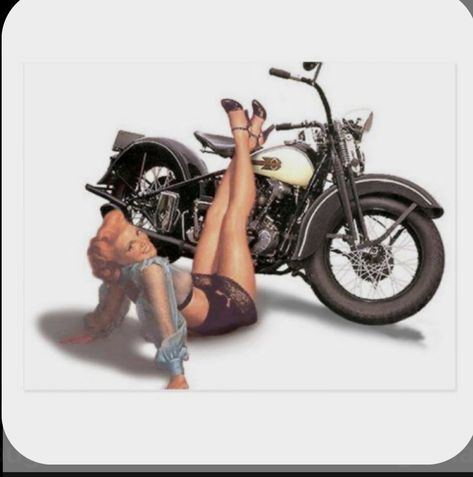 Biker Wear, Pin Up Vintage, Pin Up Girl Vintage, Bike Photoshoot, Cafe Racer Build, Pinup Art, Biker Art, Motorcycle Art, Girl Posters