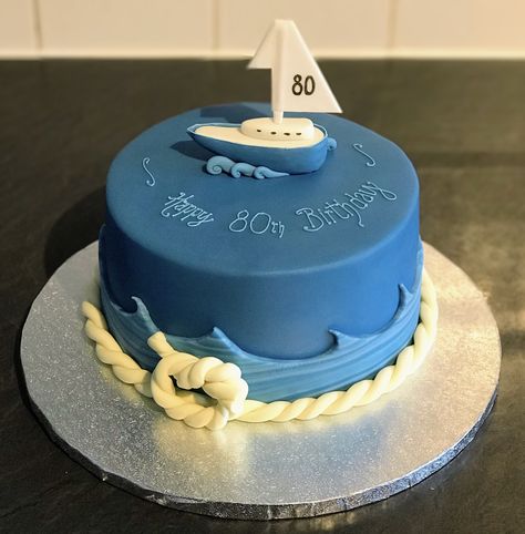 Boat Cakes For Men, Ship Cake Ideas, Boat Birthday Cake, Yacht Birthday, Nautical Birthday Cakes, Sailor Cake, Sailboat Cake, Personal Cakes, Ship Cake