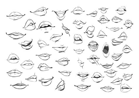 Mouths print by daniellepioliart on Etsy Anime Mouth Drawing, Cartoon Mouths, Drawing Eyes, Cartoon Drawings Of People, Mouth Drawing, Realistic Eye Drawing, Art Sketches Pencil, Lips Drawing, Drawing Expressions