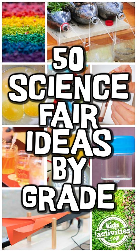 50 Easy Science Fair Projects & Ideas for All Grades • Kids Activities Blog Creative Science Fair Projects, 1st Grade Science Fair, Science Fair Topics, 3rd Grade Science Projects, Winning Science Fair Projects, High School Science Fair Projects, Middle School Science Fair Projects, 4th Grade Science Projects, High School Science Fair