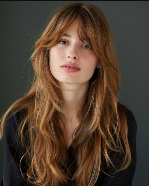 Long Hair And Bangs, Hairstyles Asian, Layered Hair With Bangs, Layered Haircut, Long Hair With Bangs, Hair 2024, Long Layered Hair, Haircuts For Long Hair, Cut My Hair