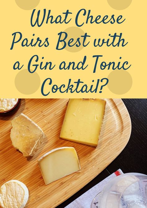 Quick take: pair a Gin & Tonic cocktail with a Fourme d’Ambert cheese Gin And Food Pairing, Gin Pairing Food, Gin Food Pairing, Gin Tasting Party Ideas, Gin Tasting, Gin Bar, Cheese Pairings, Cocktail Book, Gin Tonic