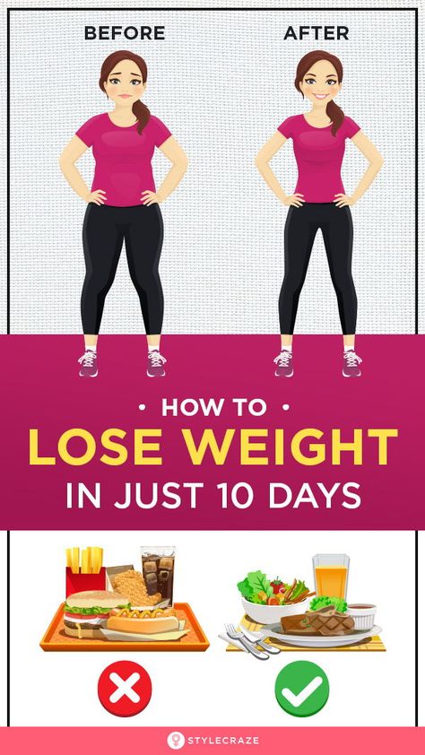 Simple Tips To Lose Weight In Just 10 Days: Healthy weight loss is a gradual process, that much is true. But incorporating small changes in your lifestyle can show really fast results, in as less as 10 days. #Weightloss #Fitness #Tips #Health Slim Diet, Lose Lower Belly Fat, Fast Results, Calorie Intake, Lose 50 Pounds, Small Changes, Stubborn Belly Fat, Diet Plans, Lose Belly