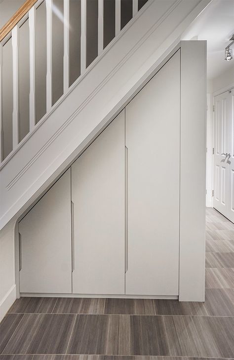 Understair Cupboard Doors, Under Stairs Wardrobe, Playroom Under Stairs, Understairs Cupboard Ideas, Wardrobe Under Stairs, Dog House Under Stairs, House Under Stairs, Under Stairs Reading Nook, Stairs Reading Nook