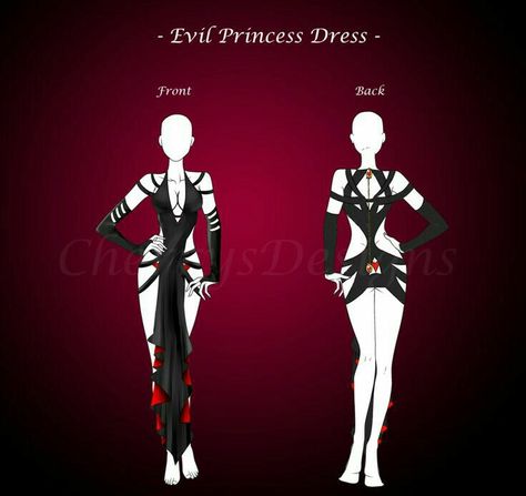 Succubus Clothing 23 Wisdom save Evil Princess Dress, Succubus Clothing, Cherrysdesigns Outfits, Evil Dress, Closed Outfit, Outfit Auction, Evil Princess, Arte Pin Up, Princess Outfit